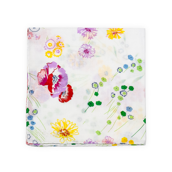 Printed Fleurs d'Avril Handkerchief