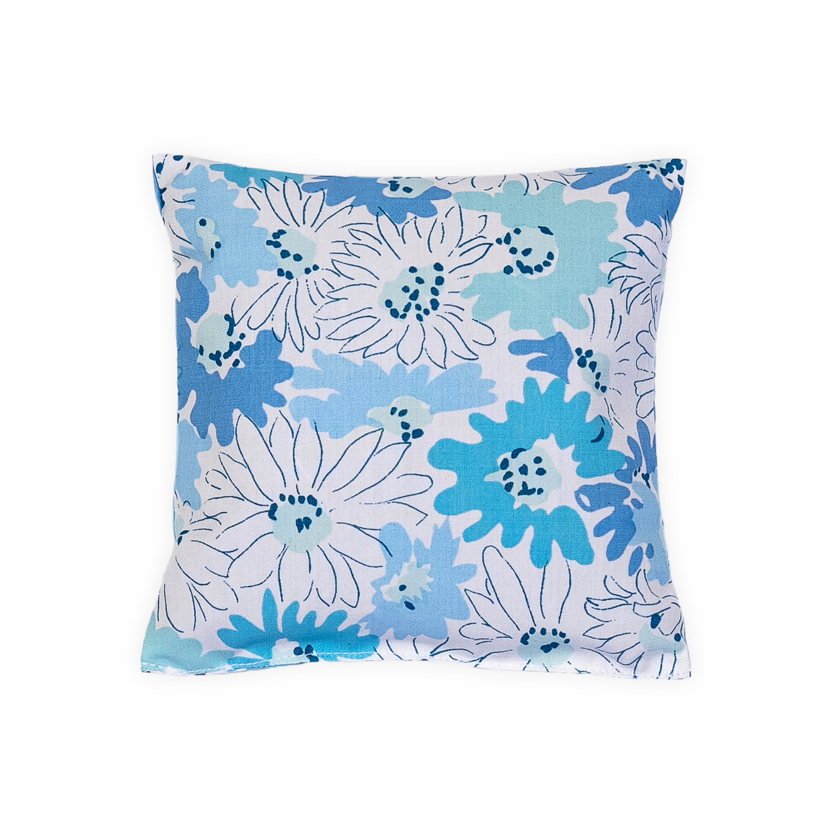 Petite Marguerites Blue Printed Square Sachet