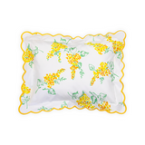 Lilas Yellow Scallop Boudoir Shams