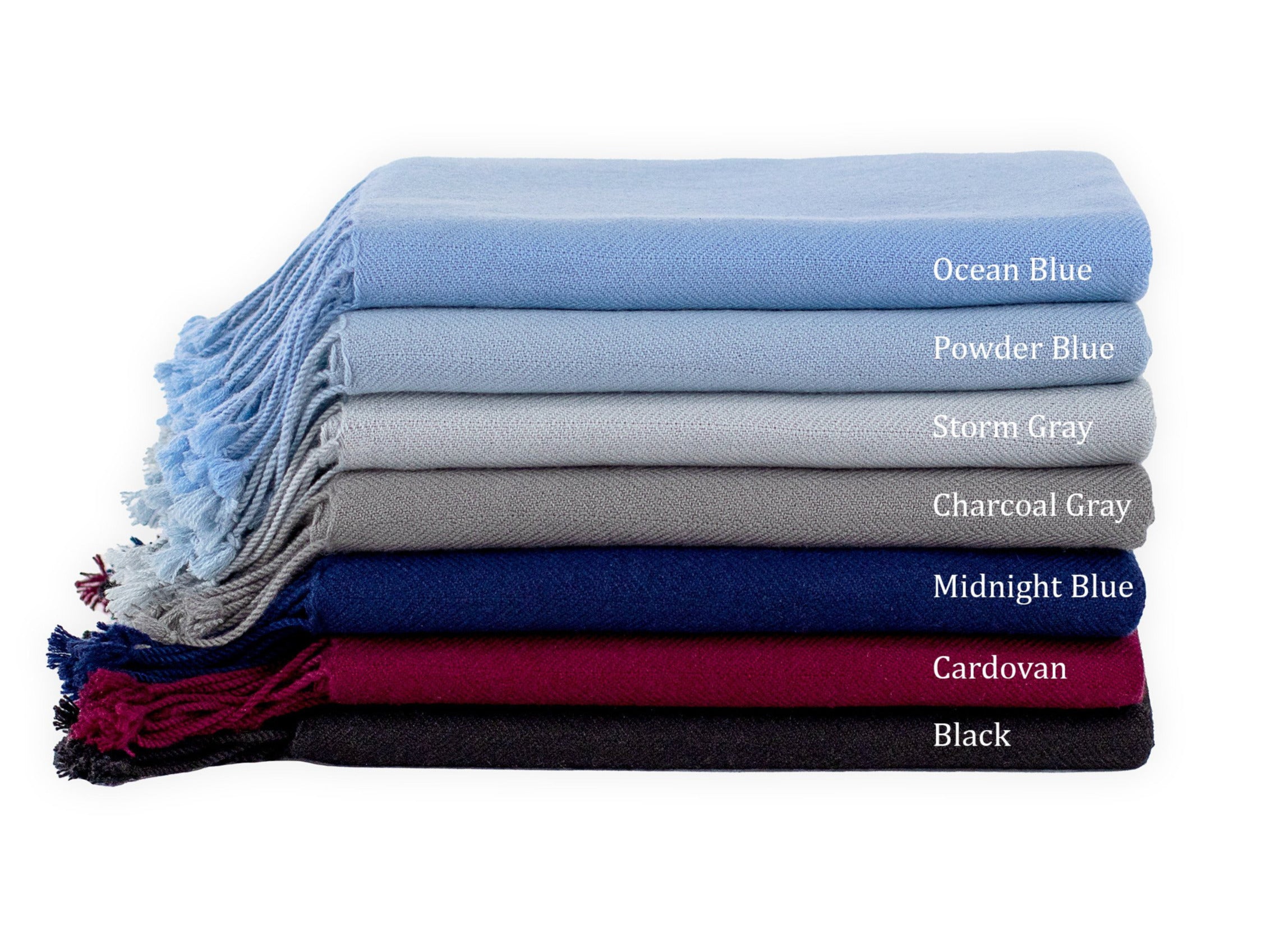 Charcoal Grey Cashmere Throw