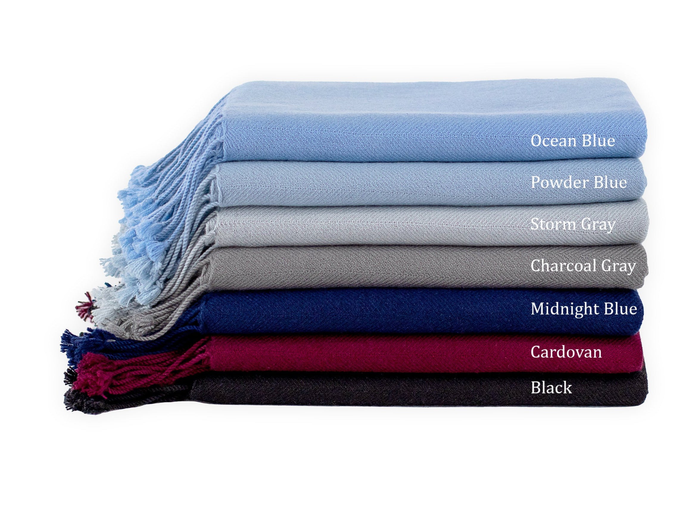 Midnight Blue Cashmere Throw