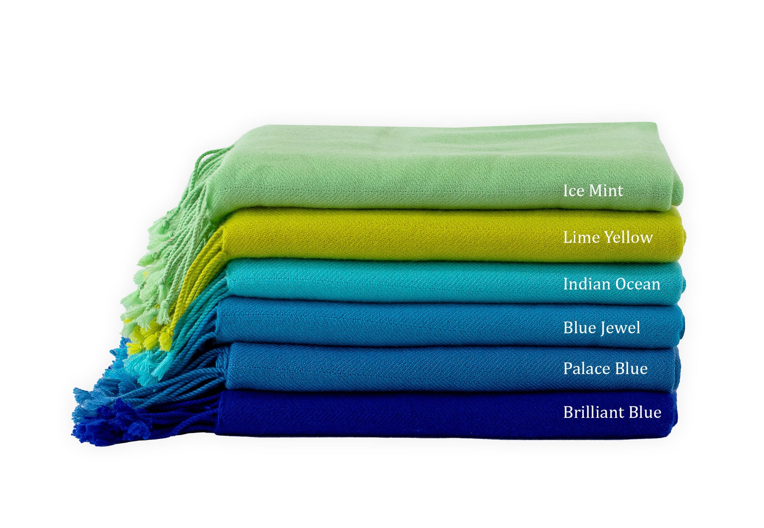 Palace Blue Cashmere Throw