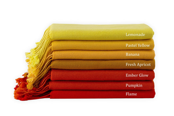 Flame Scarlet Cashmere Throw