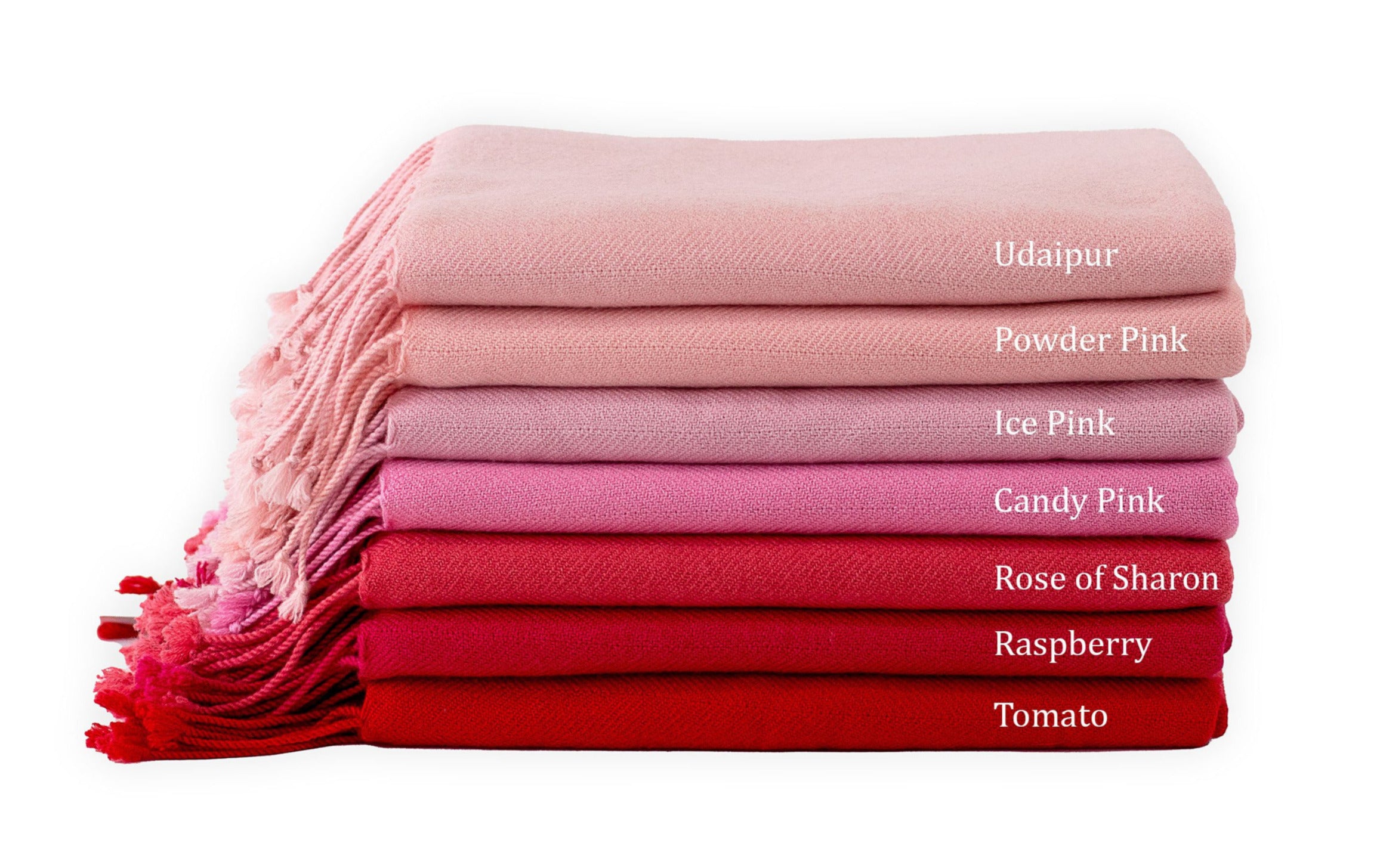 Powder Pink Cashmere Throw
