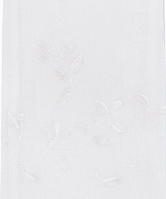 Feuilles d'Olivier White Emb. Guest Towels