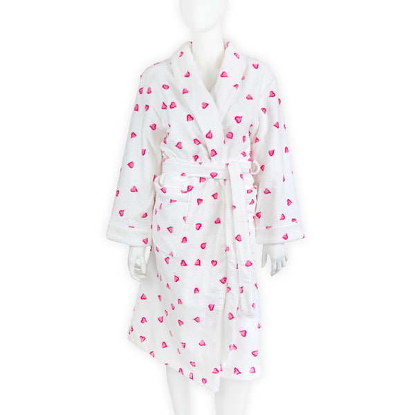 Coeurs Pink Terry Robe