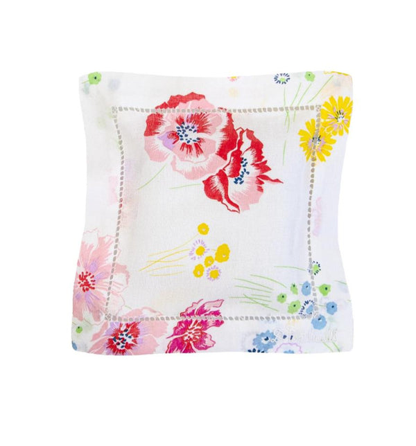 Fleurs d'Avril Emb. Square Sachet