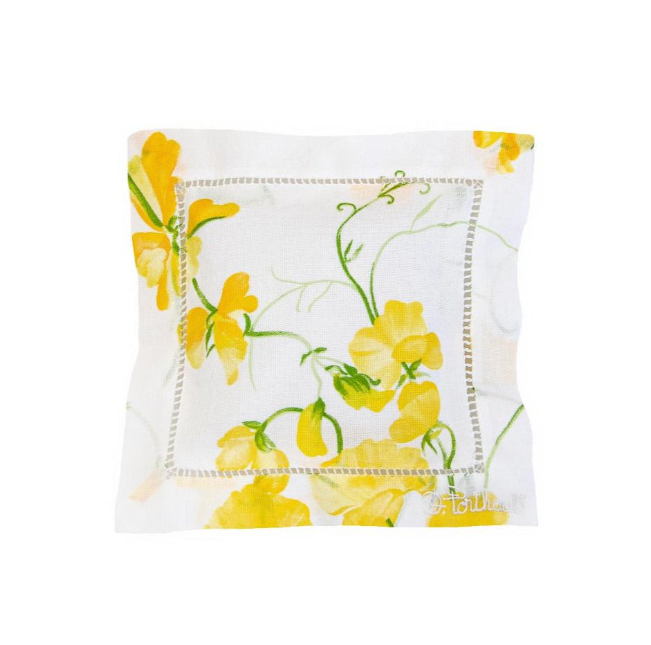 Pois de Senteur Yellow Emb. Square Sachet
