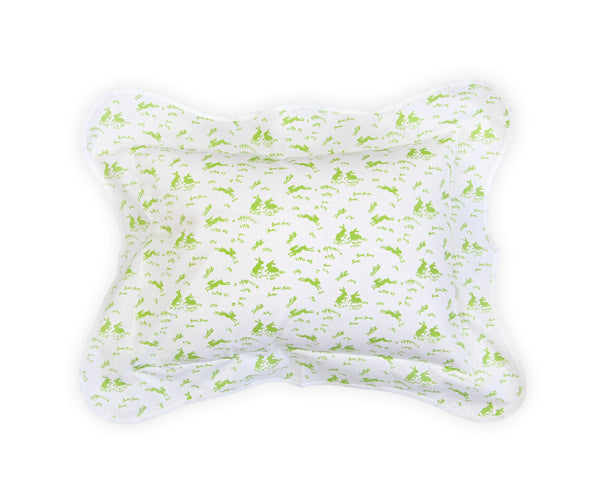 Lapins Green Wavy Boudoir Sham