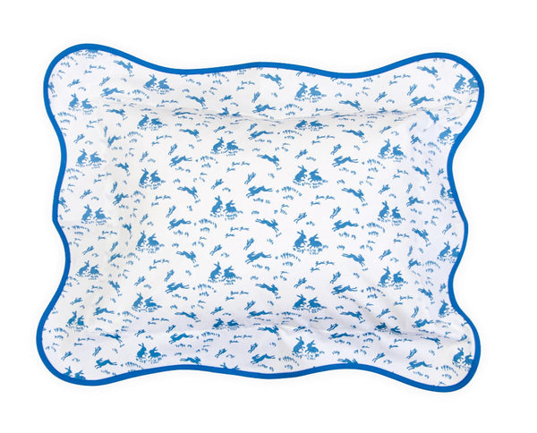 Lapins Blue Wavy Boudoir Shams