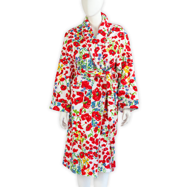 Coquelicots Red Terry Robe