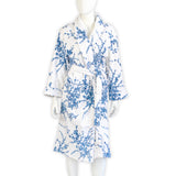 Jeté de Fleurs Blue Terry Robes