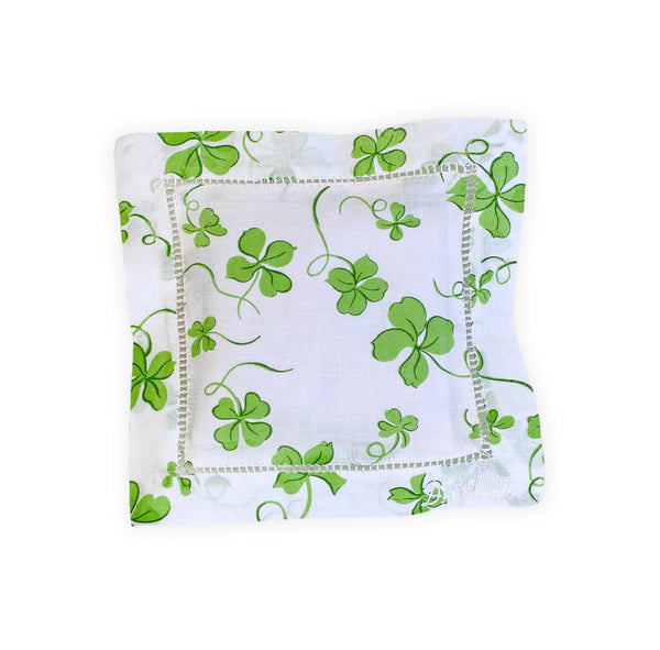 Trèfles Green Emb. Square Sachet