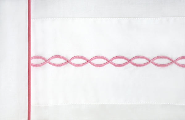 Lacet 206 Pink Emb. Bed Linens