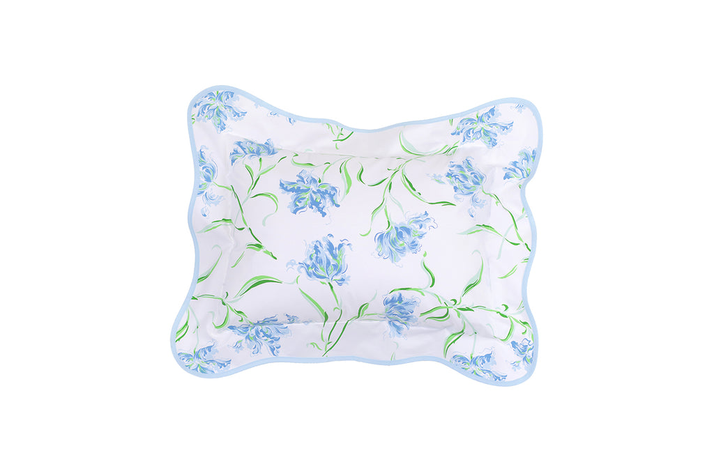 Tulipe Perroquet Blue Bed Linens