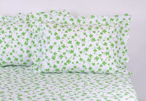Trèfles Green Bed Linens