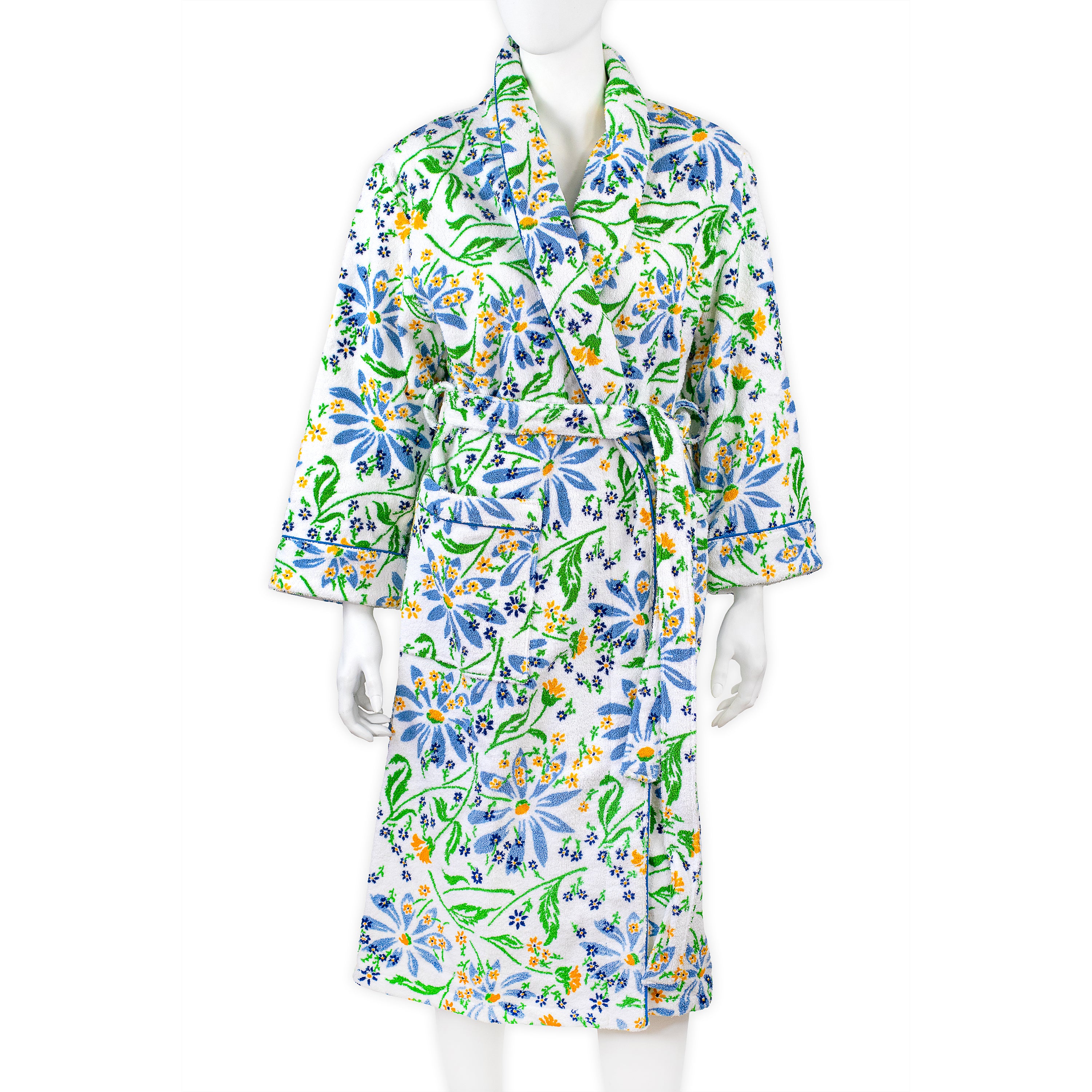 Marguerites Blue/Green Terry Robes