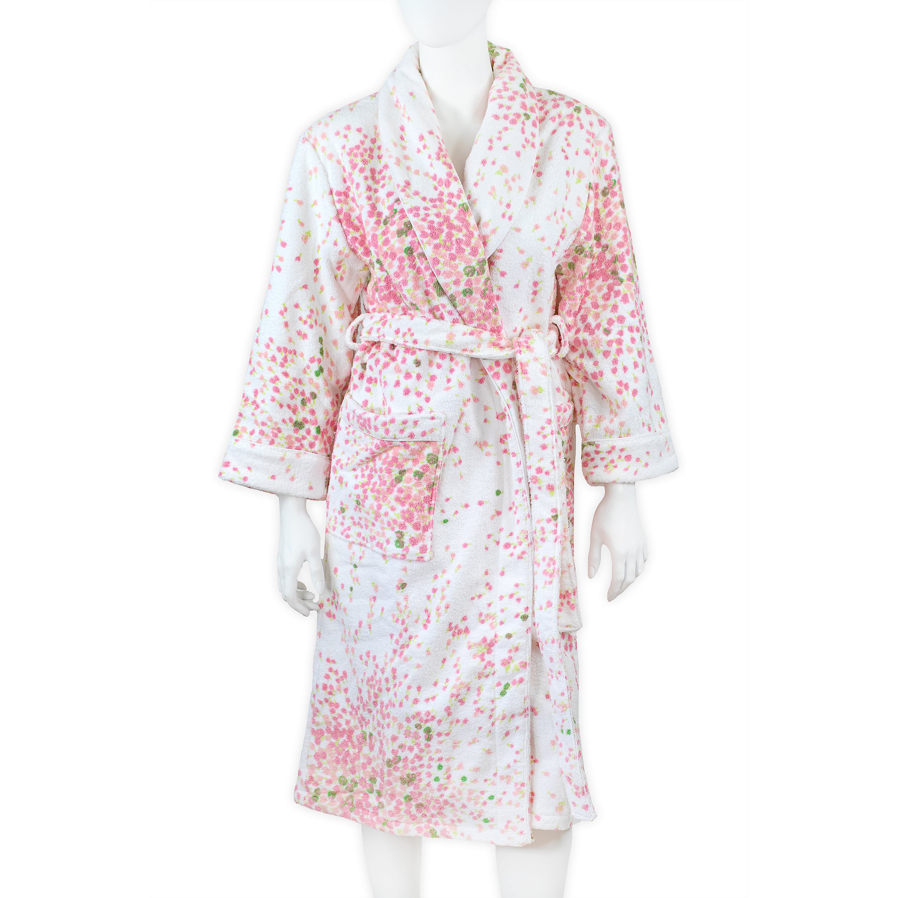 Bouquet Eclaté Pink/Green Terry Robes