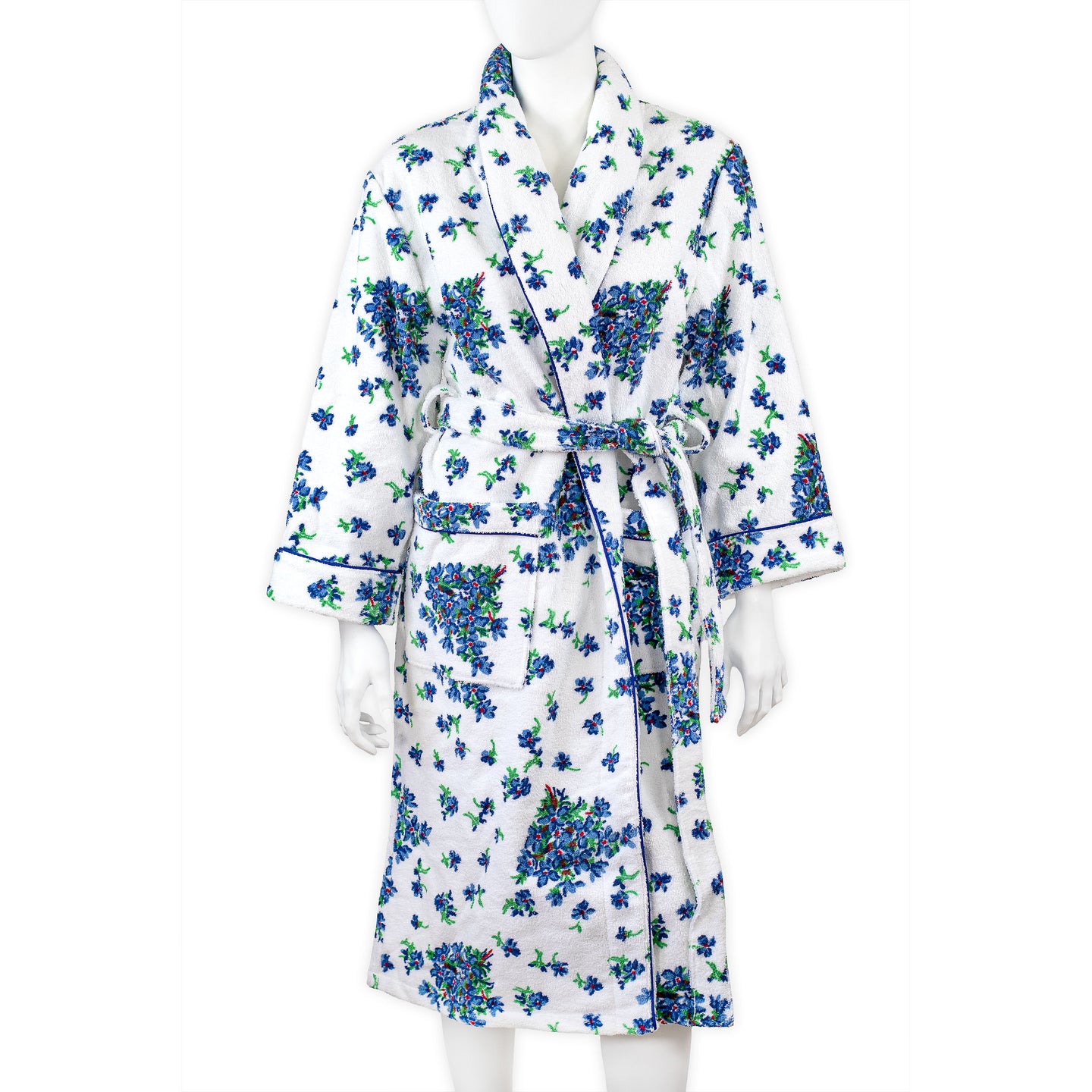 Violettes Blue Terry Robe