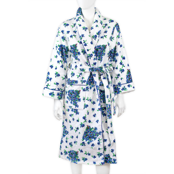 Violettes Blue Terry Robe