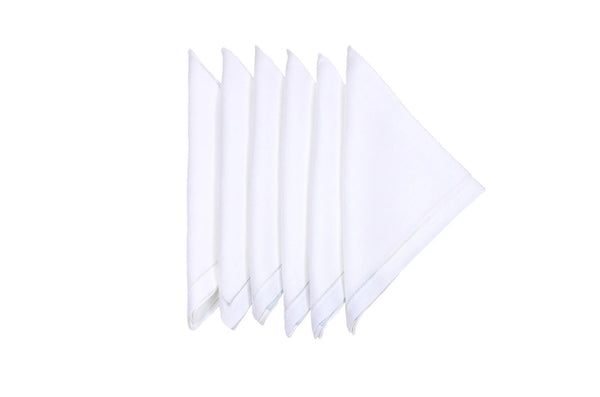 Jours Echelles White Emb. Cocktail Napkin Set