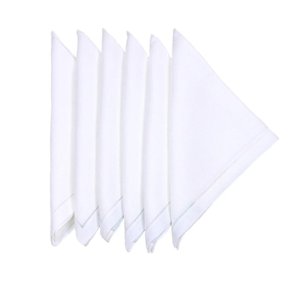 Jours Echelles White Emb. Cocktail Napkin Sets