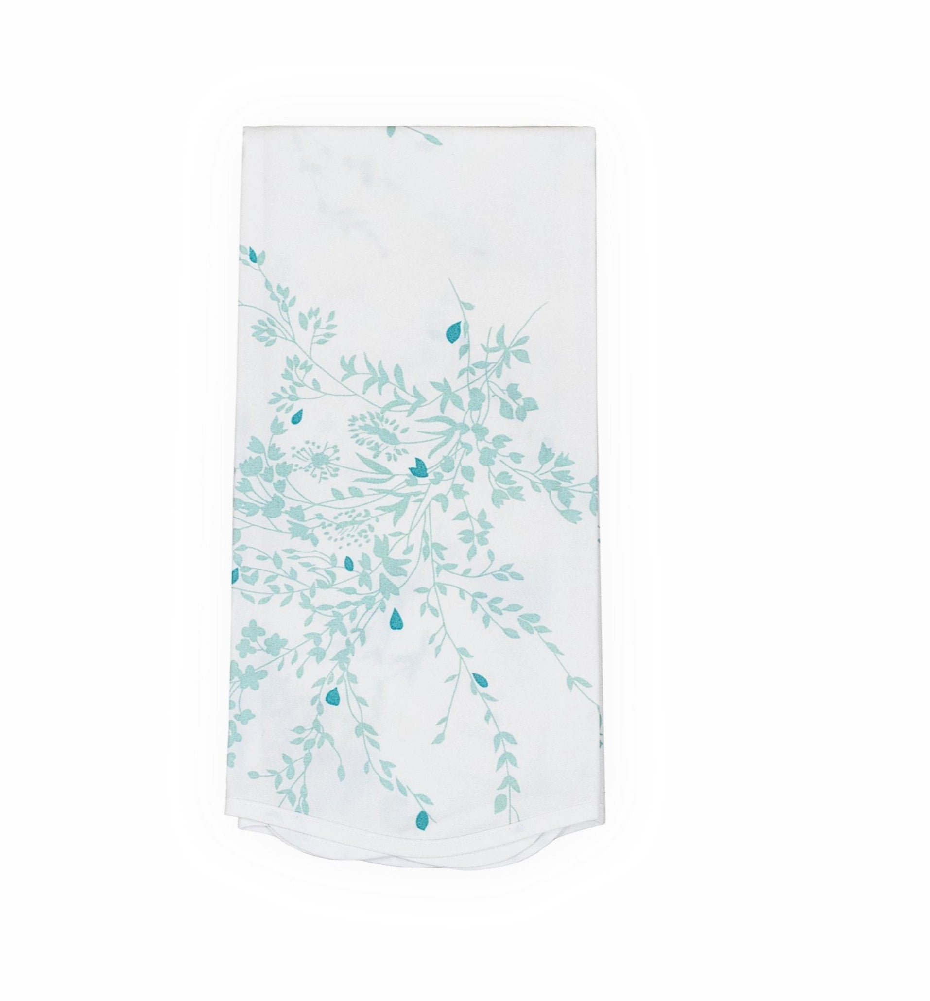 Jeté de Fleurs DP Blue Printed Guest Towels