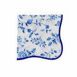 Mers de Chine Blue Linen 20" Napkin