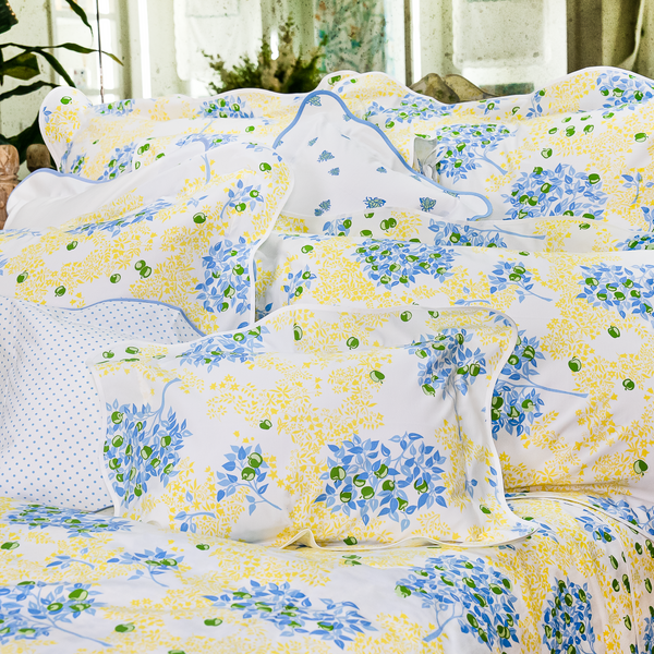 Pommiers Blue/Yellow Bed Linens