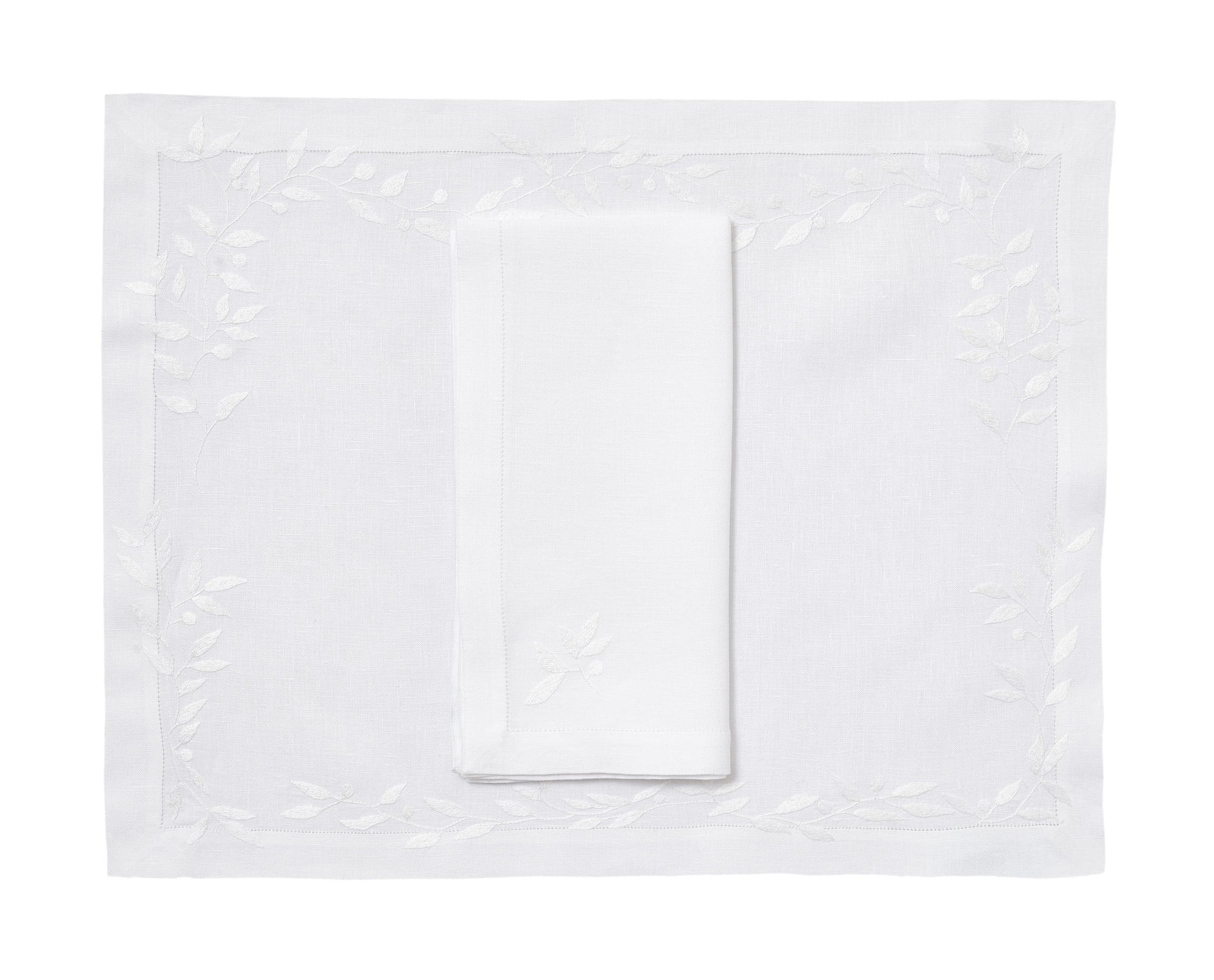 Feuilles d'Olivier Placemat/Napkin Set