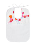 Demoiselles Pink/Orange Printed Bibs