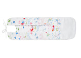 Coeurs Turquoise Printed Bib
