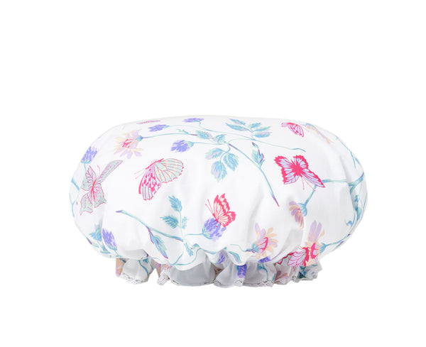 Fleurs & Papillons Turquoise Shower cap