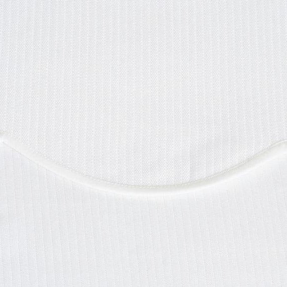 Cote de Cheval Coverlet- Scalloped White