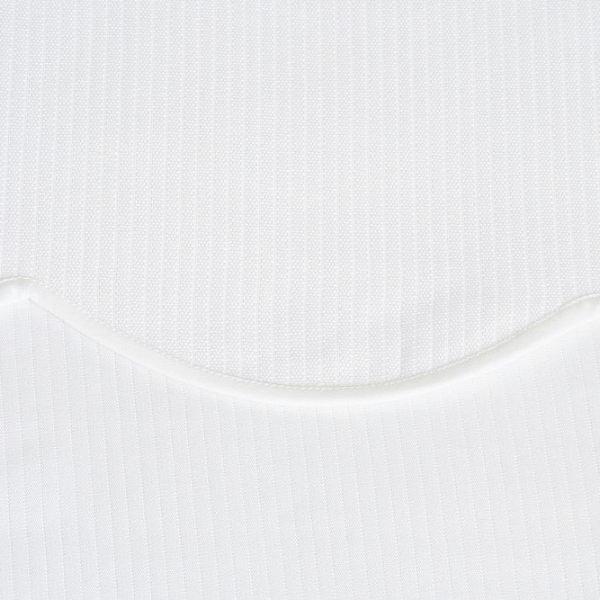 Cote de Cheval Coverlet- Scalloped White