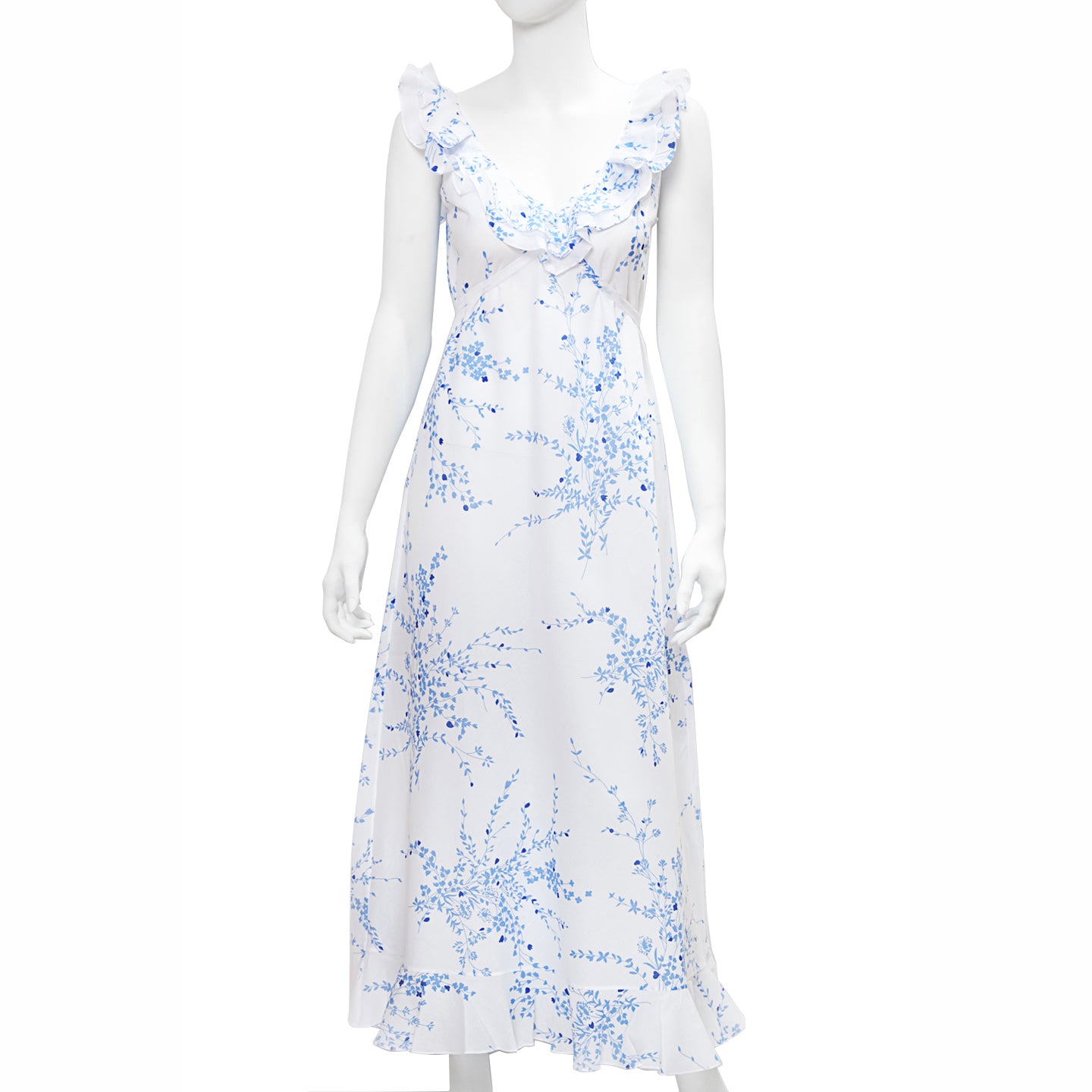 Anne-Marie Nightgown - Jeté de Fleurs Blue