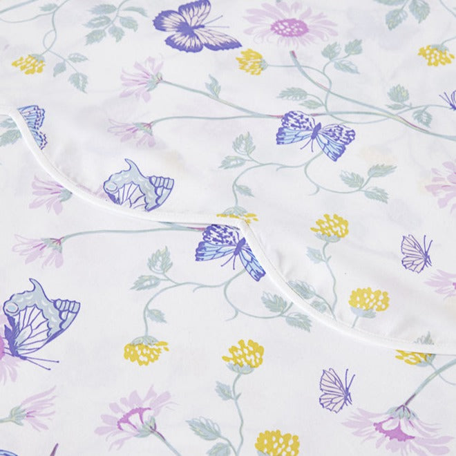 Fleurs et Papillons Blue Bed Linens