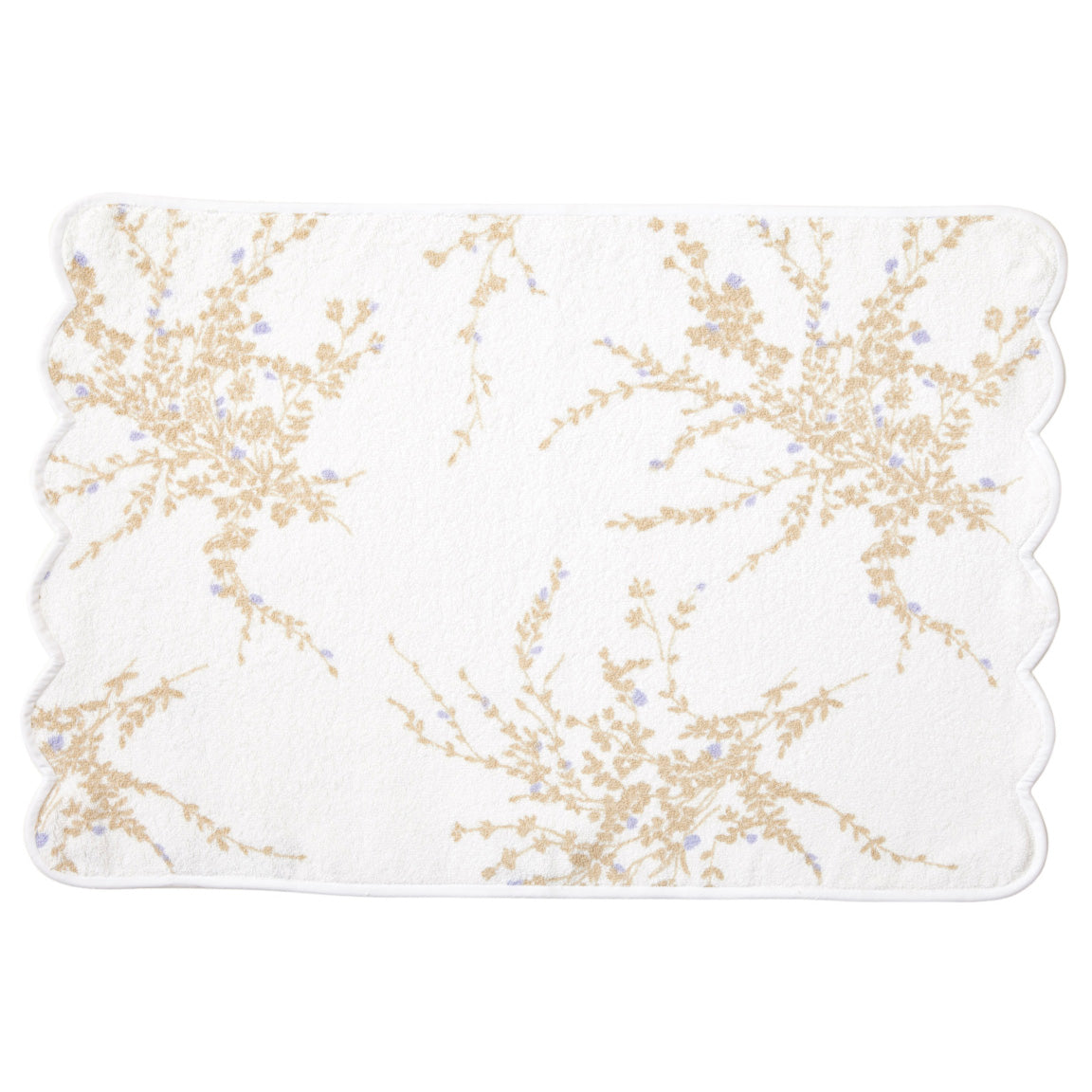 Jeté de Fleurs Taupe/Violet Towels