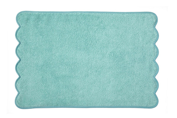 Solid #194 DP Blue / Scallop DP Blue Towels