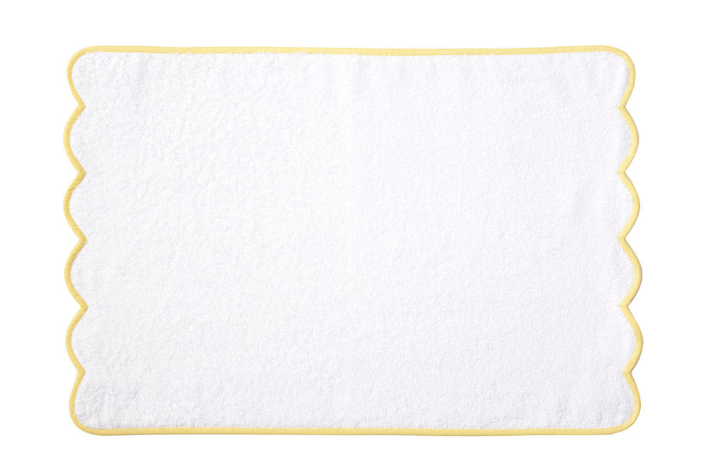 Solid White / Wavy White Towels – D Porthault