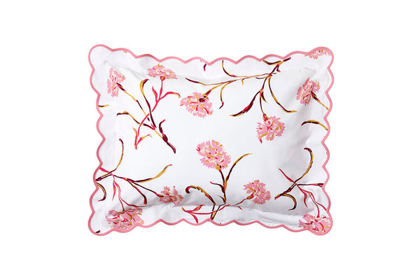 Carnations Pink/Burgundy Bed Linens