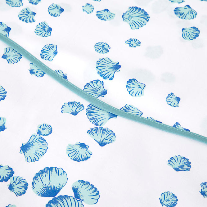 Shells Blue Bed Linens