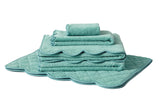 Solid #194 DP Blue / Scallop DP Blue Towels