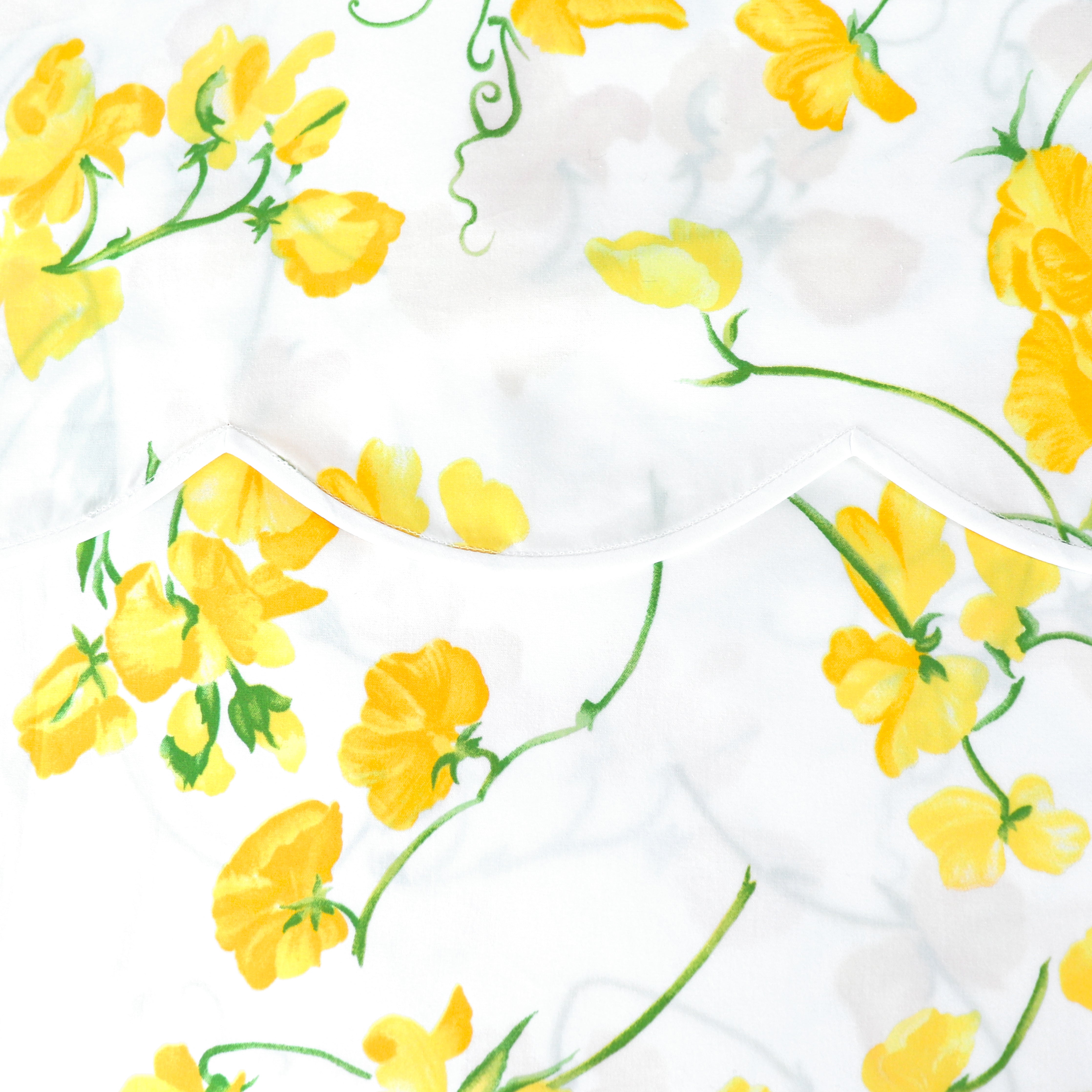 Pois de Senteur Yellow Bed Linens