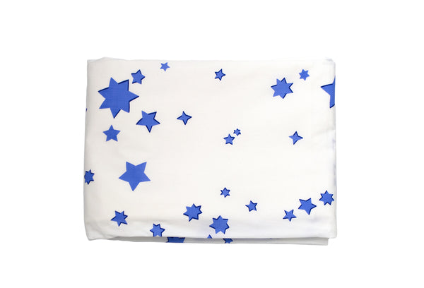 Etoiles Blue Fitted Crib Sheet