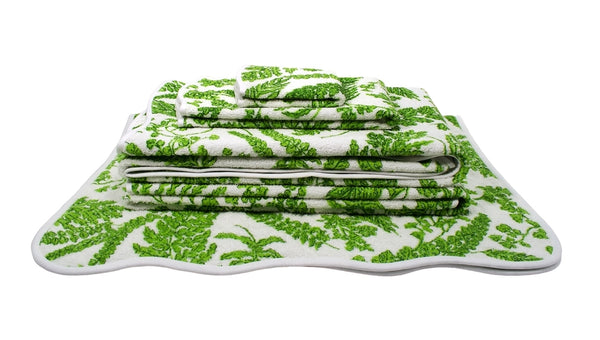 Fougères Green Towels