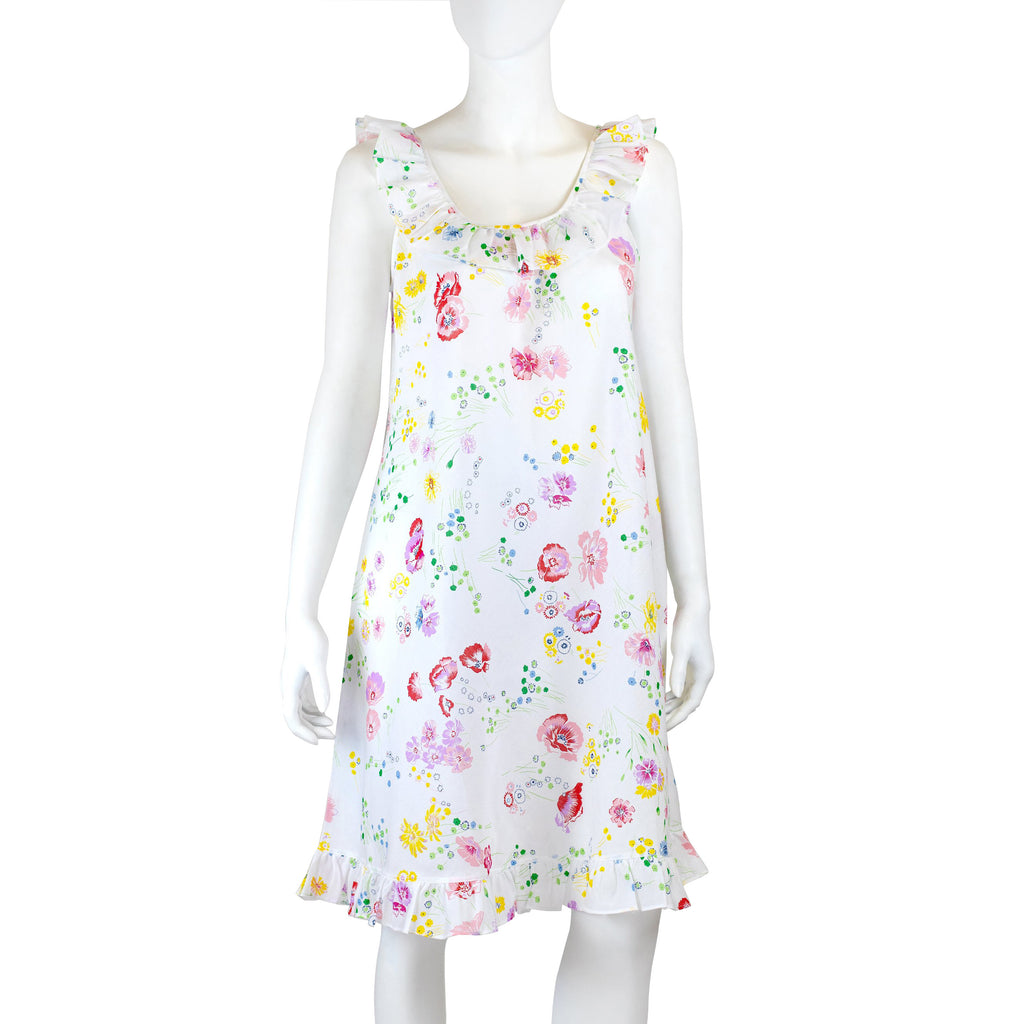 Samba Nightgown - Fleurs d'Avril – D Porthault