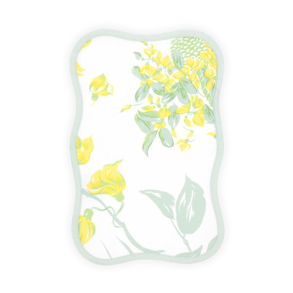 Glycines Green/Yellow Printed Cocktail Napkin