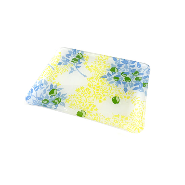 Pommiers Blue/Yellow Laminated Trays