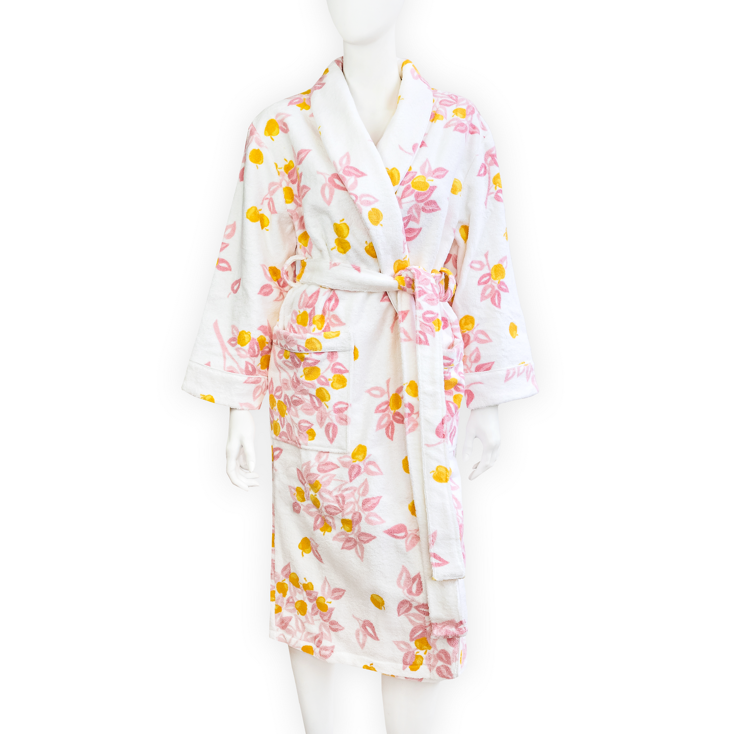 Pommiers Pink/Yellow Terry Robe